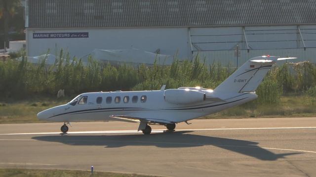 Cessna 525A CitationJet CJ2+ | Sylt Air | D-IGWT | Taking-off From Cannes [4K]