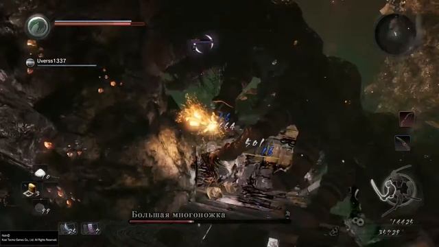 Nioh 1 - босс Большая многоножка смотреть онлайн