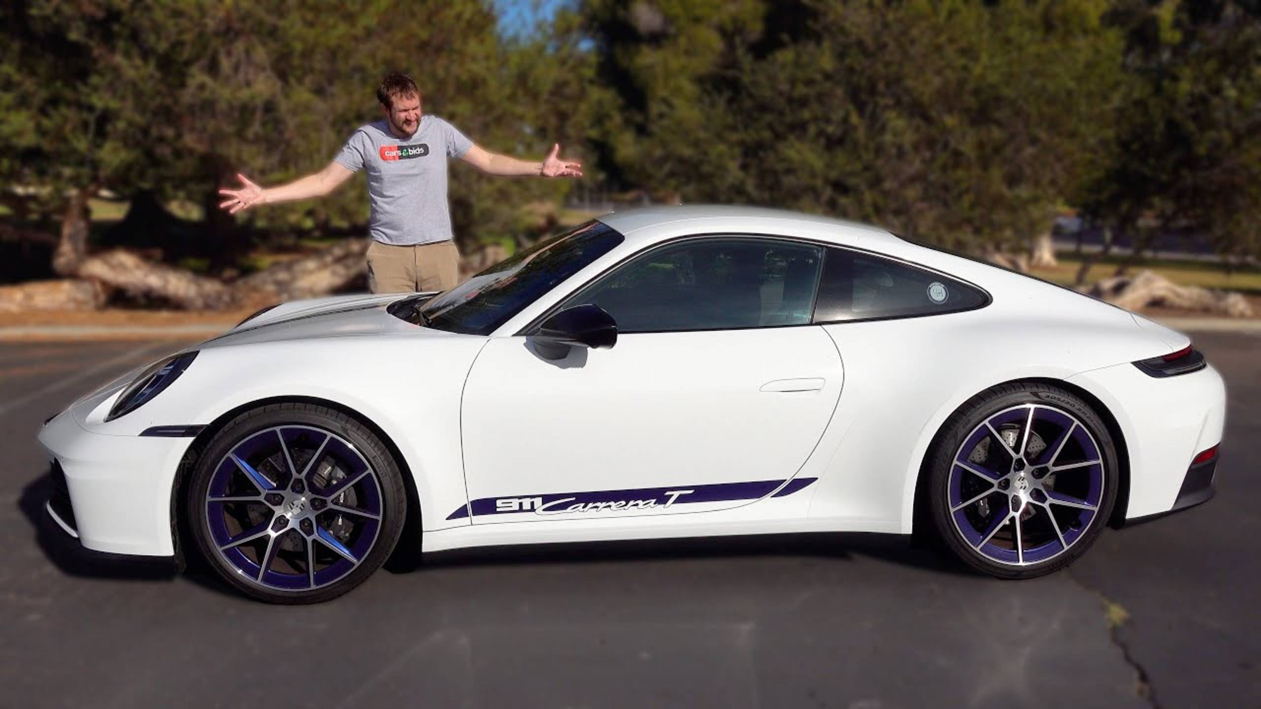 Porsche 911 Carrera T 2025 года, это новый олд-скульный 911 смотреть онлайн