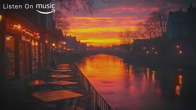 Sunset River Cafe - Relaxing Jazz Piano Music with Riverside Ambience ☕ смотреть онлайн