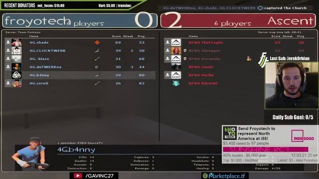 b4nny POV vs Ascent cp_sunshine_rc7 (Match 6/18/15) смотреть онлайн