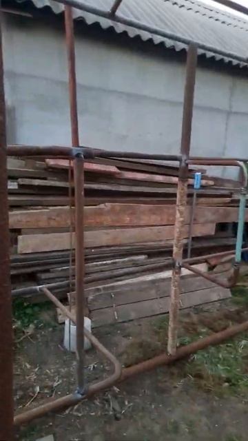 Теплица 3на4м Каркас для теплицы теплица своими руками с металлолома смотреть онлайн