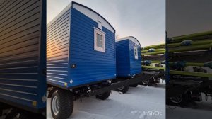 Вагон-дома бытовки на колесах модель "BERKUT"