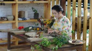 朽木编灯架、枯花成挂画，新打造的手工房完成了【滇西小哥】