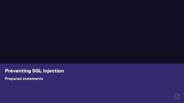 33. Preventing SQL Injection смотреть онлайн