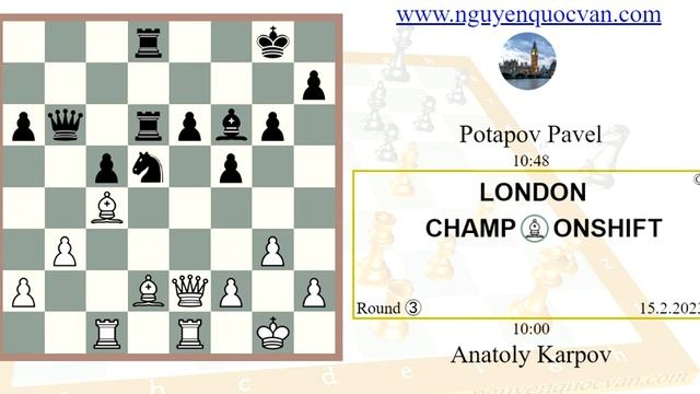Anatoly Karpov vs Potapov Pavel смотреть онлайн