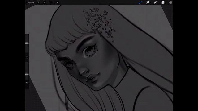 Самое легкое окрашивание в диджитале | Procreate app смотреть онлайн