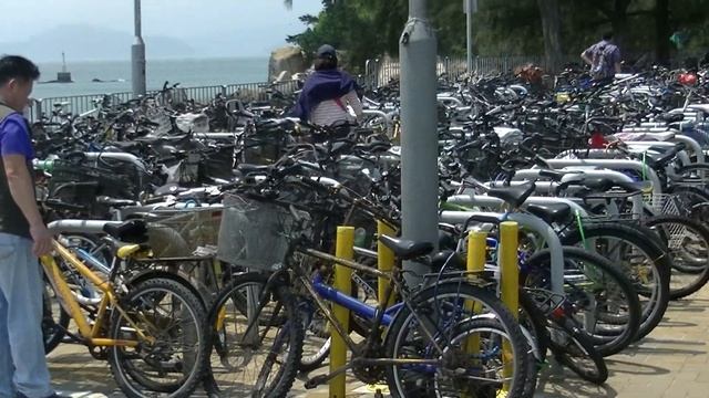 стоянка велосипедов на острове Лама, Гонконг
