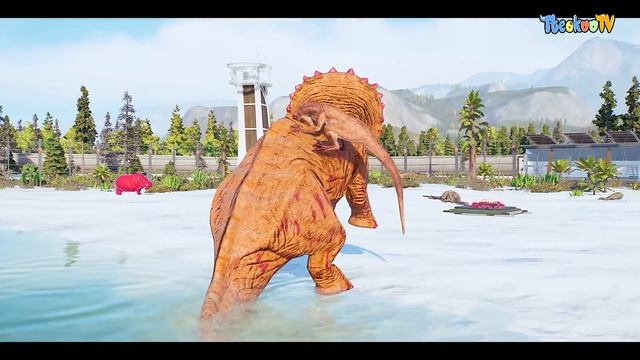 (🦖 Jurassic World Evolution 2)ICE AGE Sid,Manny,Diego VS Indominus rex Dinosaurs Fight смотреть онлайн