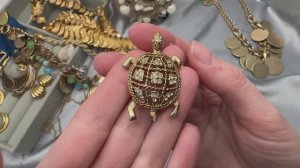 4.РАСПАКОВКА винтажной бижутерии. Морская тема