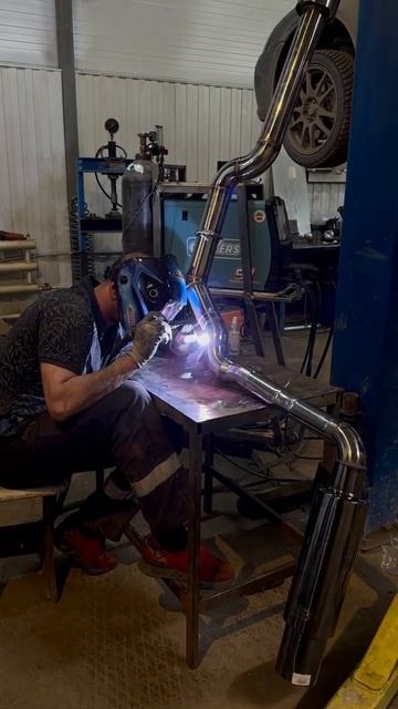 Варим выхлоп Аргоном #exhaust