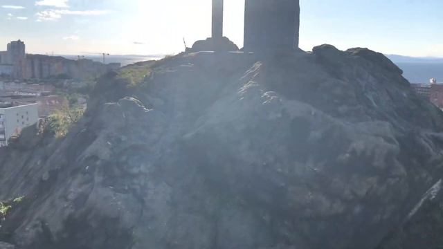 Вид на город Владивосток с горы крестовка