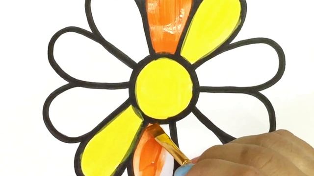 Сурет салу гүл. Сурет бояу. Drawing of a flower. Drawing, Painting, Coloring fo смотреть онлайн
