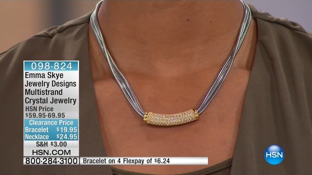 Emma Skye Jewelry Designs Multistrand Crystal Necklace смотреть онлайн