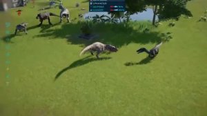 Jurassic World Evolution.Драки динозавров