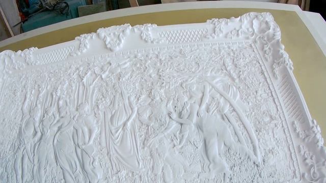 Заготовка из искусственного камня для рельефной картины. смотреть онлайн