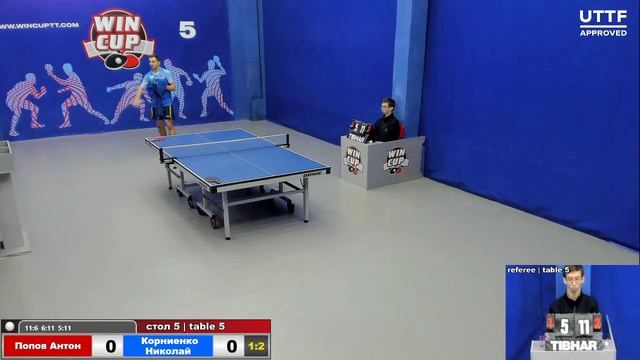 10:30 Попов Антон 3-2 Корниенко Николай cтол 5 ЮГ-2 13.10.21