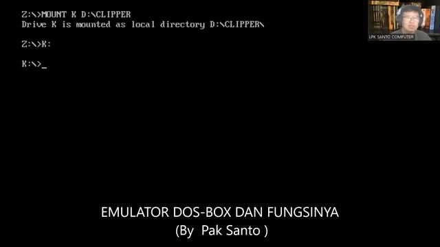 EMULATOR DOS-BOX DAN FUNGSINYA (By : Pak Santo ) смотреть онлайн