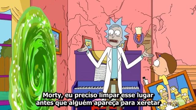 Abertura dos Simpsons com participação de Rick and Morty - Legendado смотреть онлайн