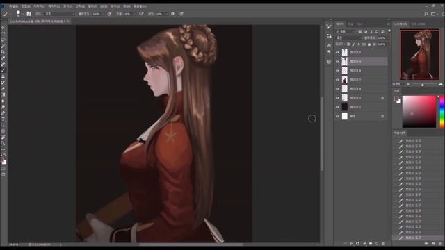 Photoshop Painting - Lee-Enfield(Girl's Front Line)