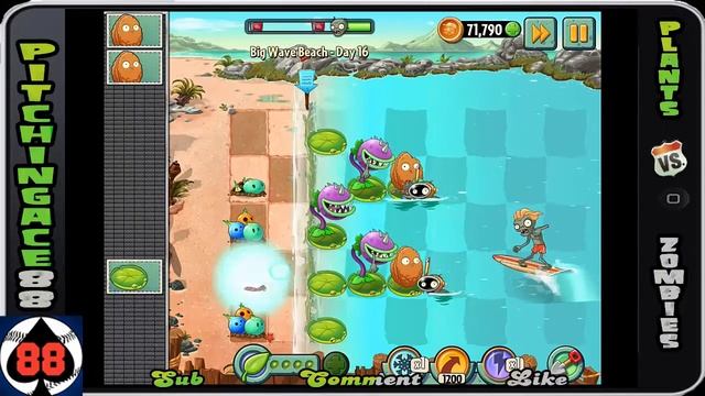Plants V Zombies 2: Big Wave Beach - Day 16