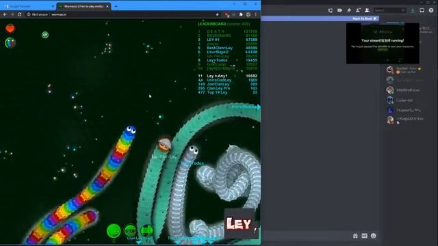 PVP Event 8#4 US3 Clan Ley Pro Stream In Wormax.io