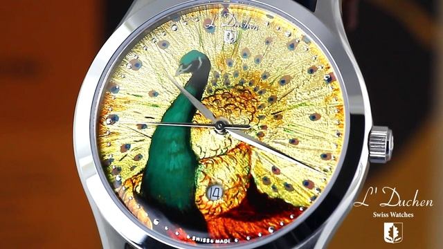 Часы серии Art Collection D 761.1 - Зеленый Павлин смотреть онлайн