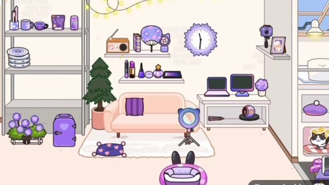 ♡ обустройство в фиолетовом цвете в Мига Ворлд ♡/ Мига Ворлд / Miga World / Miga Nise