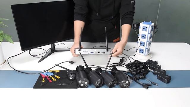JA782304W-B Security Cameras | Wireless Surveillance Camera Kit | 3MP 8 Channel CCTV Camera System смотреть онлайн