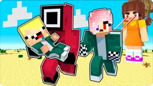 🤕 ПОЧЕМУ ЭТОТ ОХРАННИК СПАС НАС в ИГРЕ в КАЛЬМАРА в МАЙНКРАФТ? НУБИК SQUID GAME 2