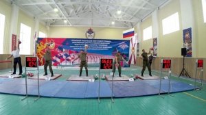 Армейский рывок гири 32 кг Чемпионат Вооруженных Сил РФ по гиревому спорту Денисов Морозов