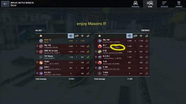 Wot Blitz MASON SATANIC MESSAGES ft. Ekrixi (Part.20) смотреть онлайн