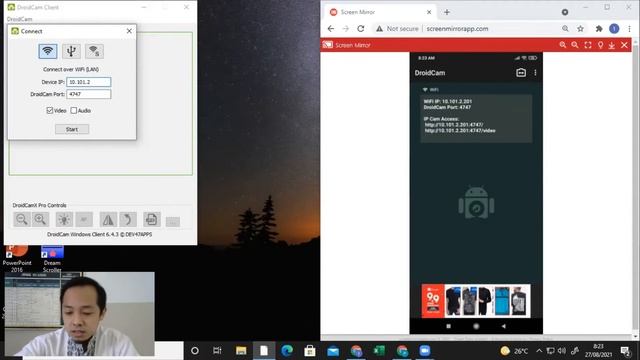 ( DROID CAM ) Menyambungkan Kamera hp dengan PC 1 langkah (Mudah) смотреть онлайн