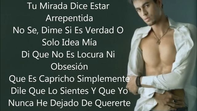 Enrique Iglesias Ayer Letra