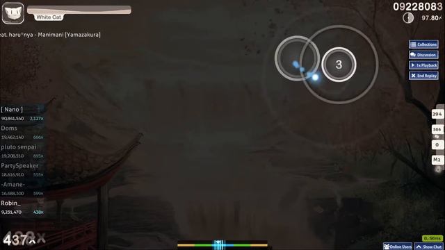 osu! - Manimani [Yamazakura] 98.38% 3❌{187pp} смотреть онлайн