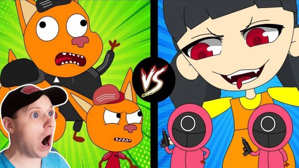 Три Гопа - ИГРА В КАЛЬМАРА | Реакция