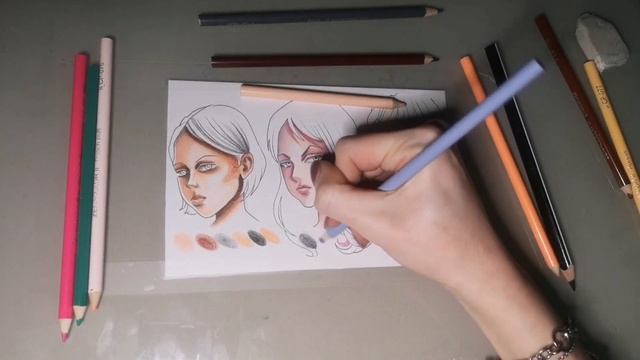 HOW TO COLOR ANIME SKIN TONES USING COLORED PENCILS | Easy Tutorial for beginners смотреть онлайн
