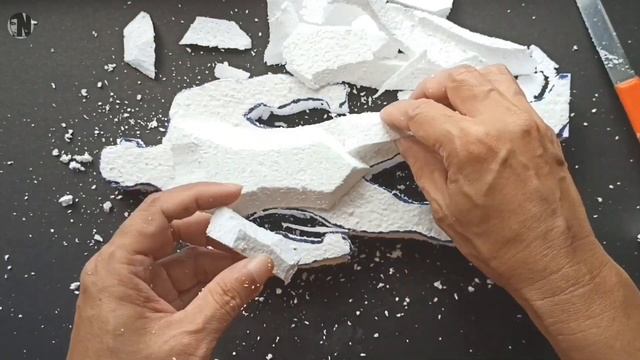 DIY STATUE FIGURE part 2 // FOAM SCULPTING // BLACK ADAM // Nestor arts смотреть онлайн