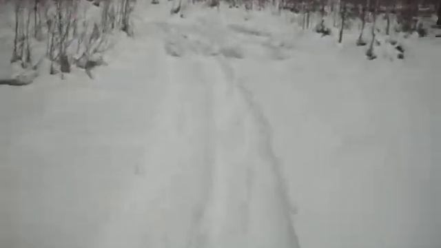 Подготовка лыжни для проезда Бурана