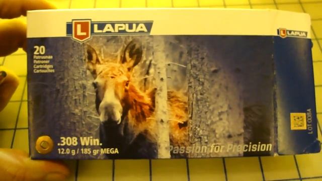 Lapua Mega .308 win 185 grain Gel Test смотреть онлайн