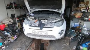 Land Rover Discovery Sport, плохо заводится, шум в двигателе, проблема ГРМ, ремонт стартера.