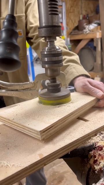 Decided to create a depth stop for my 2.75” forstner bit. Works so much better then tape and marker смотреть онлайн