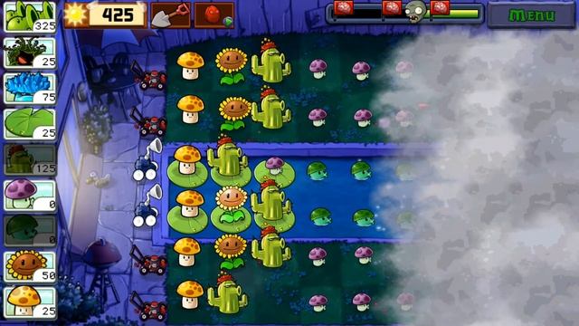PLANTS VS ZOMBIES ADVENTURE 2 FOG LEVEL 4
