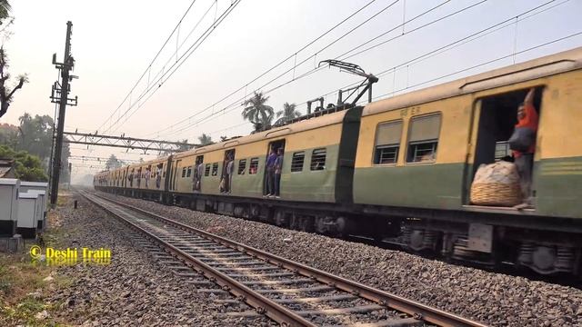Crossing Between Express Train & EMU Trains Of Eastern Railway