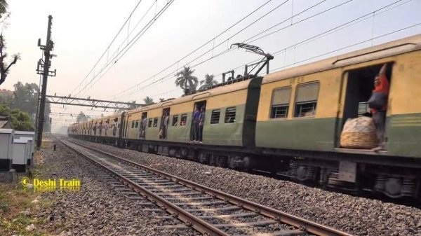Crossing Between Express Train & EMU Trains of Eastern Railway