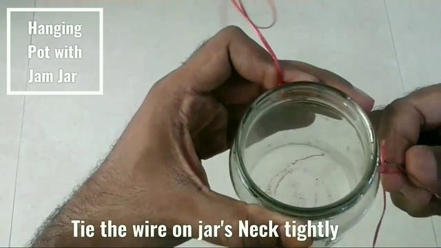 V8: Make hanging Plant with Jam Jar ll जैम के खाली जार से घर सजाये смотреть онлайн