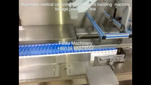 Automatic Vertical Cartoning Machine And Banding Machine Linkage Production Line For Medicine