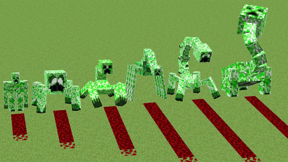 Майнкрафт эксперимент: какой крипер самый красивый???