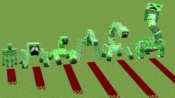 Майнкрафт эксперимент: какой крипер самый красивый???