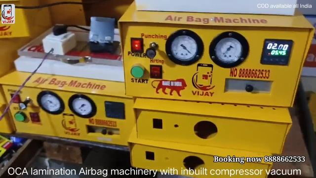 OCA lamination Airbag machine with inbuilt compressor vacuum pump 100% смотреть онлайн